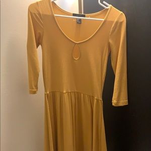 ribbed keyhole dress